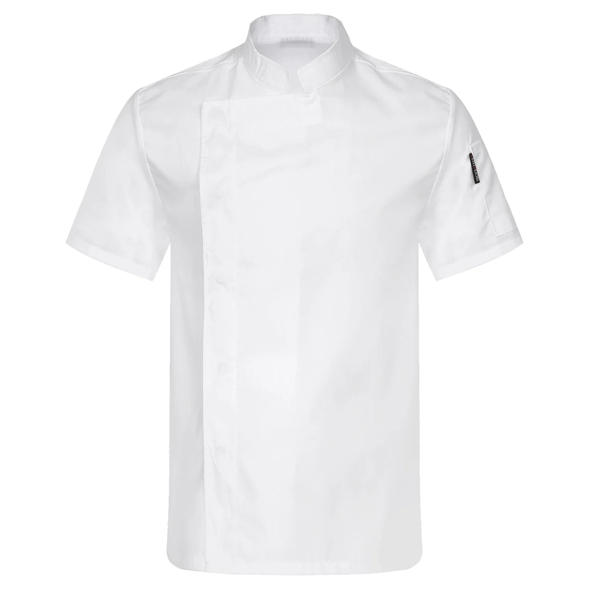 Unisex Men Women Breathable Chef Jacket Cooking Coats Short Sleeve Canteen Work Chef Coat Hotel Restaurant Work Uniforms Tops