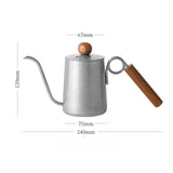 Kettle Coffee Pot Barista Accessories Hand Drip Kettle Gooseneck Stainless Coffee Maker Coffeeware Teaware Swan Neck Teapot Bar