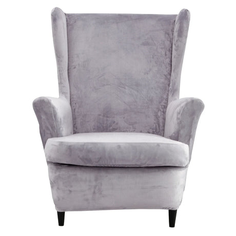 Velvet Wing Chair Covers Stretch Spandex Wingback Slipcover For Living Room Armchair Protector Soft Sofa Couch Cover Decoration