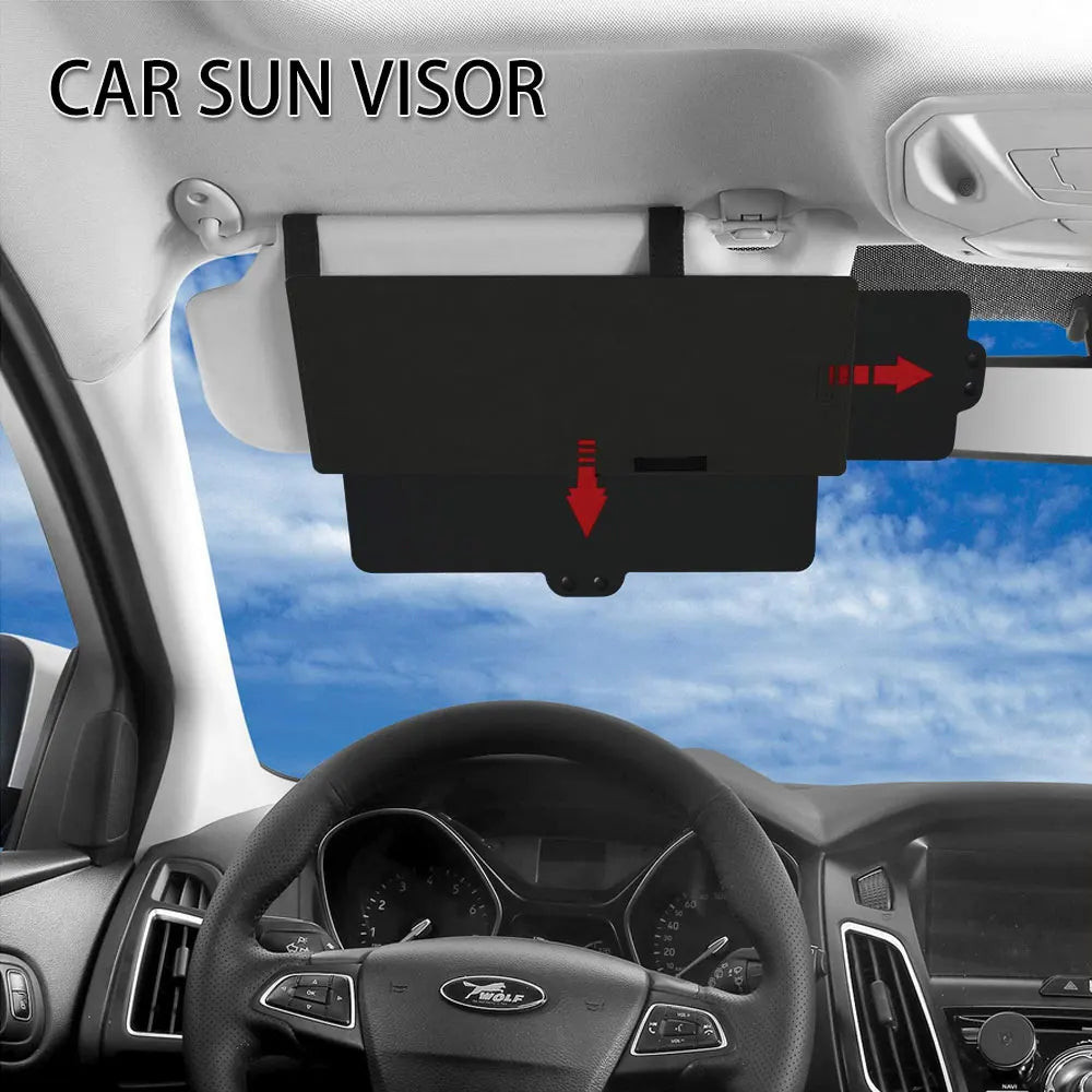 Car Sun Visor Extender Anti-glare Sun Blocker Car Window Sunshade And UV Rays Blocker Universal For Cars Interior Accessories