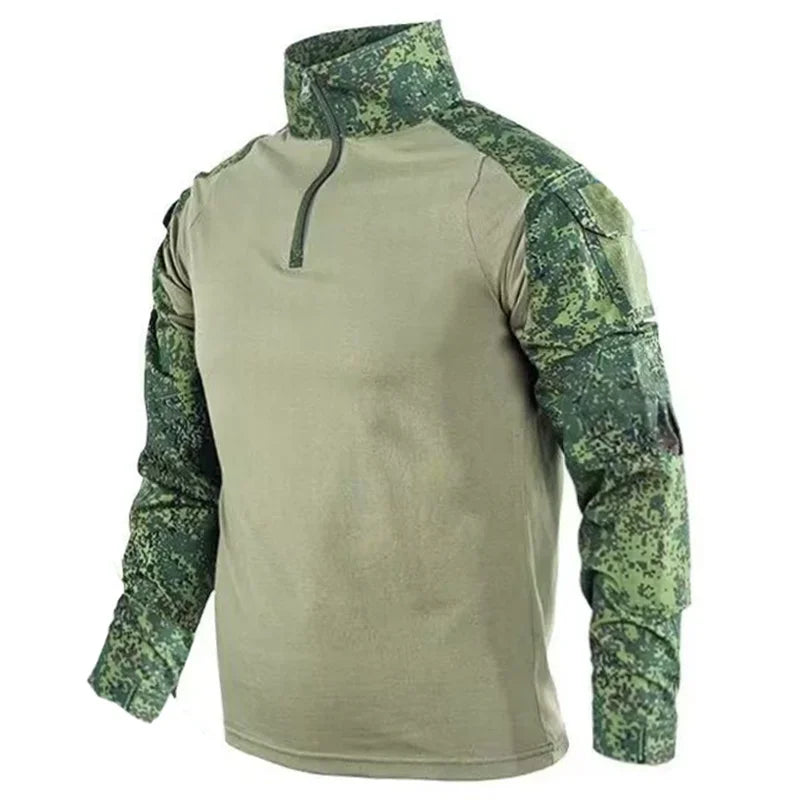 Four seasons Men Camouflage Army Green Multicam Military Uniform Tactical Combat Shirt Airsoft Hunting Shirt Clothing