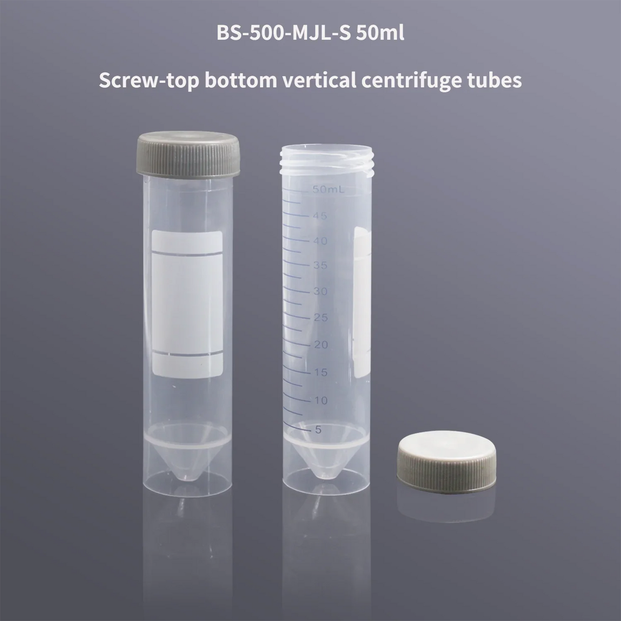 25Pcs Biosharp 50ml Screw Top Centrifuge Tube Sterile Experimental Equipment Teaching Supplies Life Science Test Tube