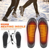 USB Heated Shoe Insoles Electric Foot Warming Pad Feet Warmer Sock Pad Winter Outdoor Sports Heating Insole Winter Warm Cushion