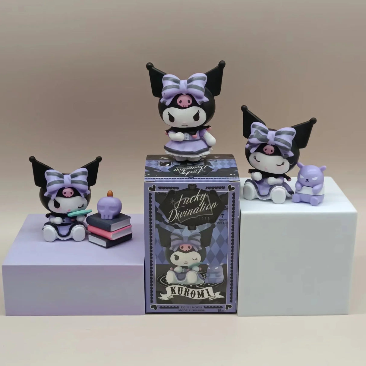 Sanrio Kuromi Blind Box Lucky Divination Series Action Figure Dolls Surprise Bag Cute Model Fans Collection Toy