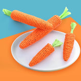 Carrot Shaped Paper Ropes Weave Pet Toy Chew Cat Toy Safe Toy For Kitten Molar Biting Playing Product Interactive Accessory