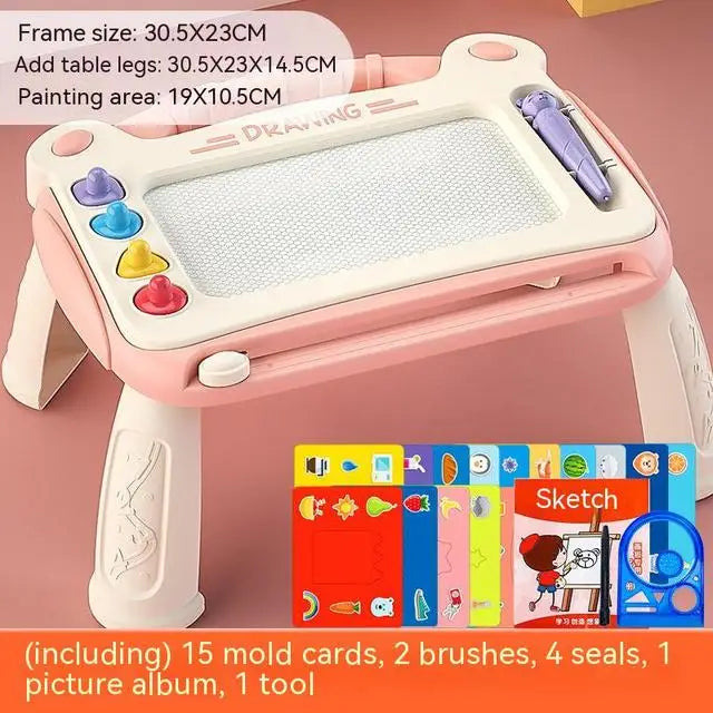 Drawing Board For Kids Magnetic Drawing Board Toy Household Graffiti Board Baby's Writing Board Magnetic Color Painting Frame