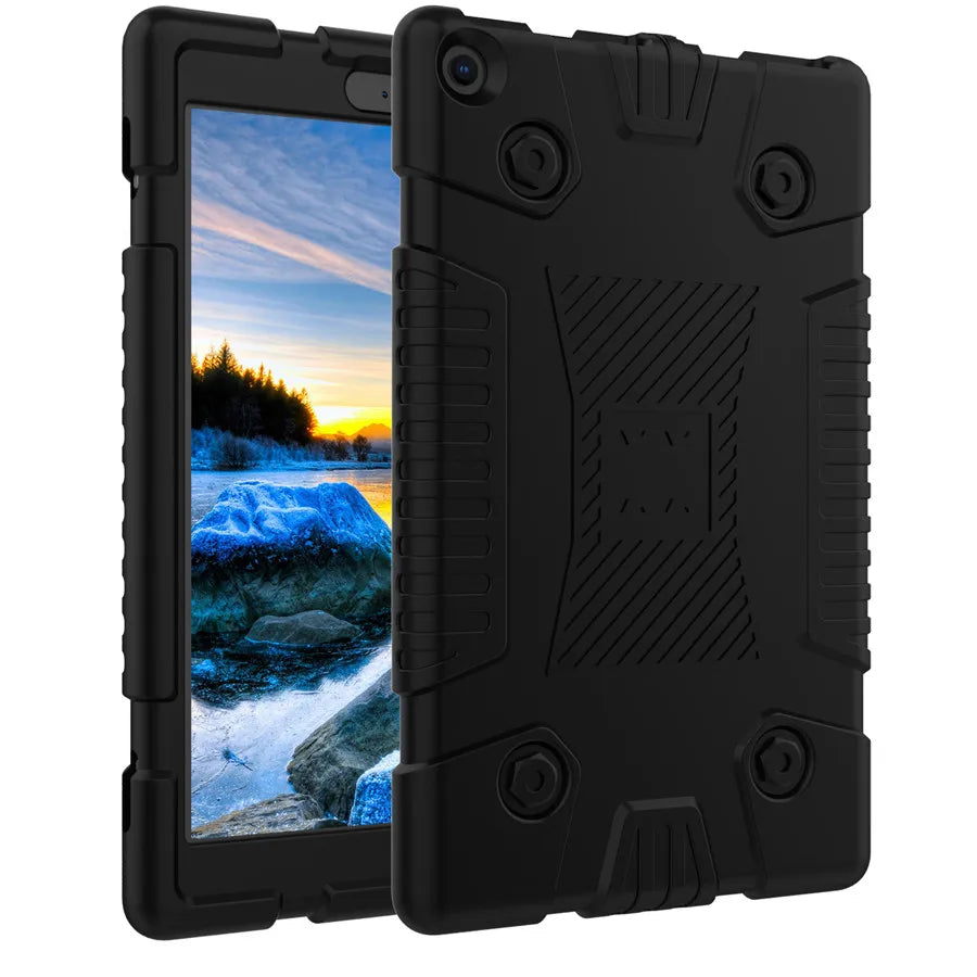 Soft TPU Tablet Case For Amazon Kindle Fire HD 8 HD8 2018 2017 2016 8.0 inch Kids Baby Safe Shockproof Silicone e-Book Case