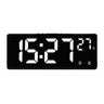 Voice Control Digital Alarm Clock Temperature Dual Alarm Snooze Desktop Table Clock Night Mode 12/24H LED Clock Watch Desk Clock