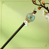 Chinese Hanfu Hair Stick Forks For Women Flower Tassel Hairpin Chopsticks Fairy Pearl Crystal Headpiece Girls Party Hair Jewelry