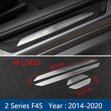 Accessories Door Sill Scuff Plate Guards Protector Sticker For BMW X1 X5 X6 E70 E71 E84 E90 F10 F15 F16 F20 F25 F26 F30 F34 F36