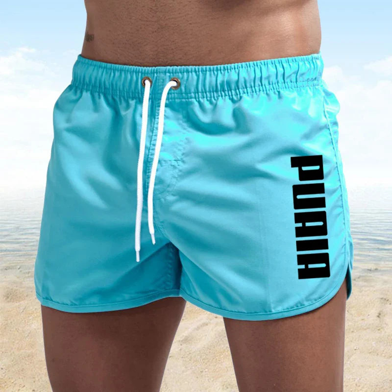 New Hot Summer Swim Trunks Sport Gym Running Shorts Male Beachwear Luxury Beach Shorts Quick Dry Mens Siwmwear Board Briefs