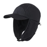 Connectyle Waterproof Mens Women Winter Hat Soft Fleece Lined Lightweight Earflaps Visor Hat Warm Outdoor Baseball Trapper Hat