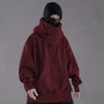 Hip Hop Mans Hooded Sweatshirts Autumn And Spring Solid Long Sleeve Ninjas Hoodie Pocket High Neck Loose Hooded Sweatshirt