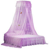 Universal Dome Mosquito Net Single Entrance Fine Mesh Bed Net Lace Curtain Bedroom Decoration Easy Installation