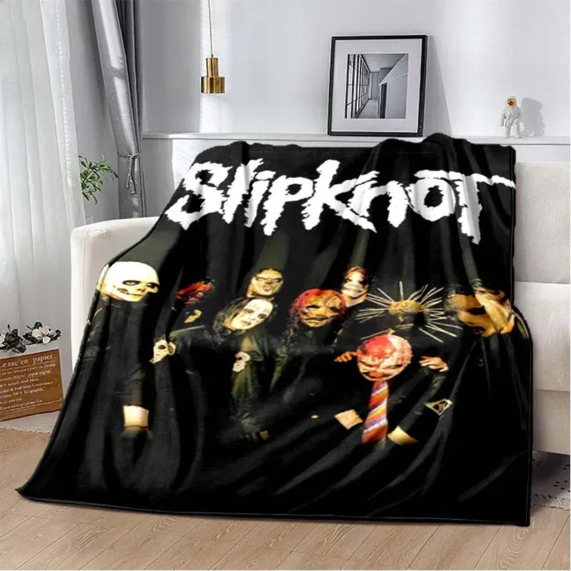 3D S-SLIPKNOT Band Printed Blanket  Fashion Soft Cozy Living room Bedroom Sofa Bed Travel Blanket Child Birthday Gift