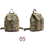 Tactical Backpack Mini Military Rucksack School Camo Backpack for Boys Girls Kids Drawstring Zipper Travel Rucksack Bag