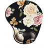 Flowers Ergonomic Mouse Pad With Wrist Support, Cute Mouse Pads Non-Slip Rubber Base For Home Office Working Studying Pc Game