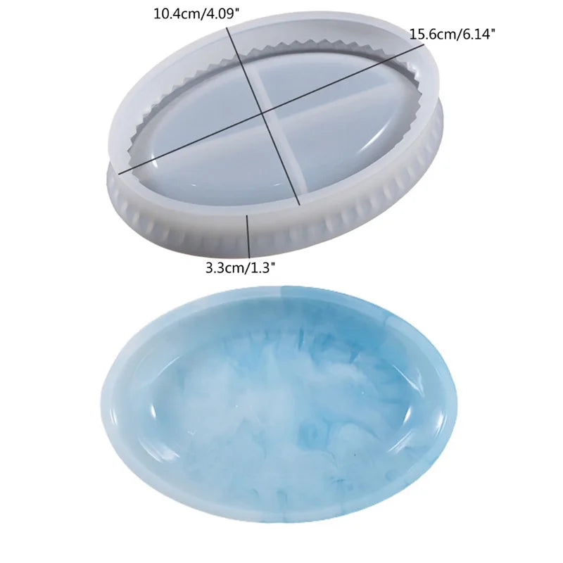 Petal Plate Dish Casting Silicone Mould Crystal Epoxy Resin Mold  DIY Crafts Jewelry Decorations Making Tools