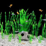 16pcs Green Aquarium Plants Artificial Plastic Seaweed Water Plants For Fish Tank Decoration Aquarium Ornament