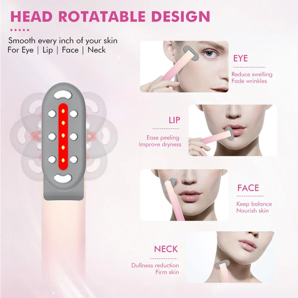 Eye Beauty Massage Therapy Massage Tool Machine Massager Vibration Facial Skin Care Treatment Salon Heat Compressred Apparatus