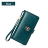 2024 Classic 100% Genuine Leather Fashion Women's Wallet Female Clutch Purse Long Wallet Women's Purses Money Bag Coin Purse