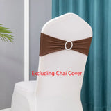 10pcs/lot Stretch Lycra Spandex Chair Covers Bands With Buckle Slider For Wedding Decorations Wholesale Chair Sashes Bow heart