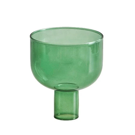 Candle Holder for Pillar Candles Stand Home Decor Colorful Glass Flower Vase Decorative Bottle Jar Storage Bowl Plant Container