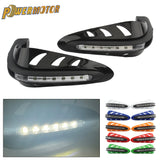 Motorcycle Hand Guards With LED Signal Lights 12V Motocross Accessories Covers Motorbike Universal Handlebar Protector