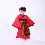 Chinese robe ancient scholar student costumes children adult Kimono China Traditional Vintage Ethnic cosplay Kid Costume Hanfu