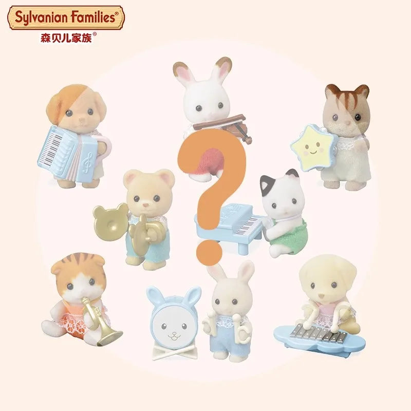 4cm Sylvanian Families Baby Band Series Mini Figure Random Blind Box Mystery Box Surprise 5325 5382 5699 5465 Pvc Kids Toys