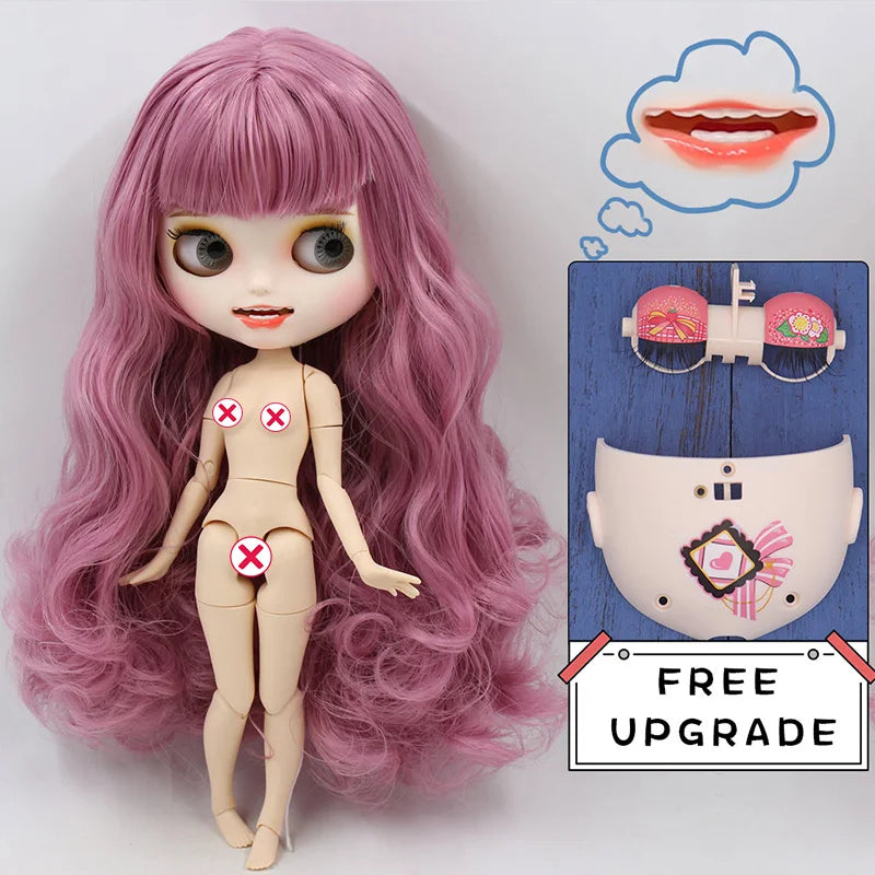 ICY DBS blyth doll CUSTMIZED carvd lips teeth matte face  joint body on sale 1/6 BJD neo azone