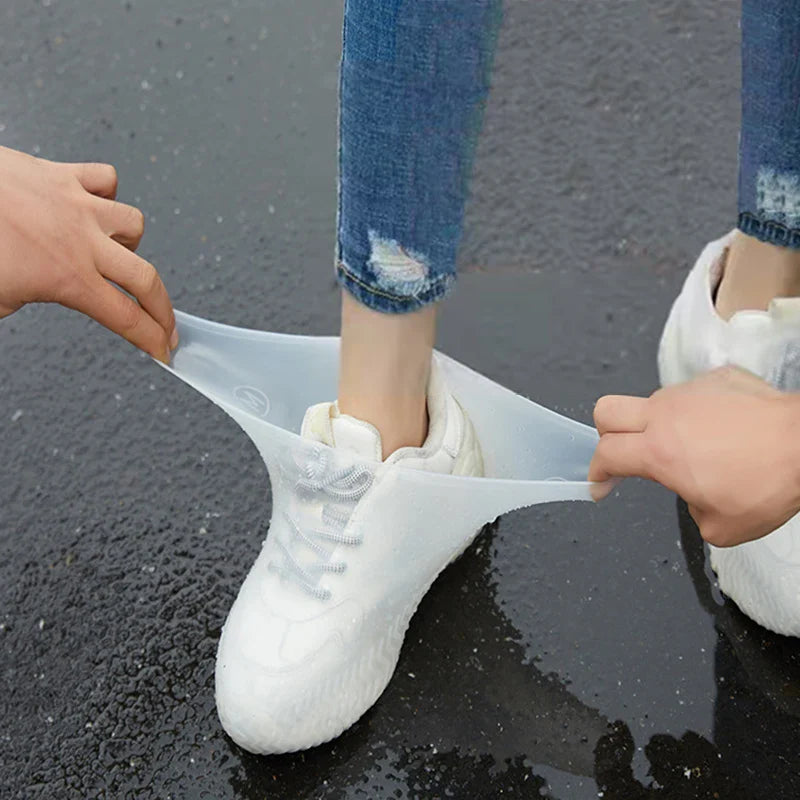 Waterproof Silicone Shoe Cover High Elasticity Wear-resistant Rain Boots for Outdoor Rainy Day Non-slip Reusable Shoe Covers