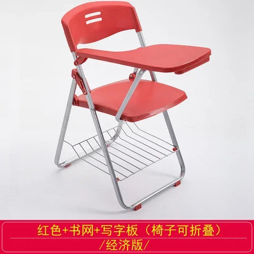 Training chair with table board Conference training room table chair integrated stool Foldable chair Office writing board