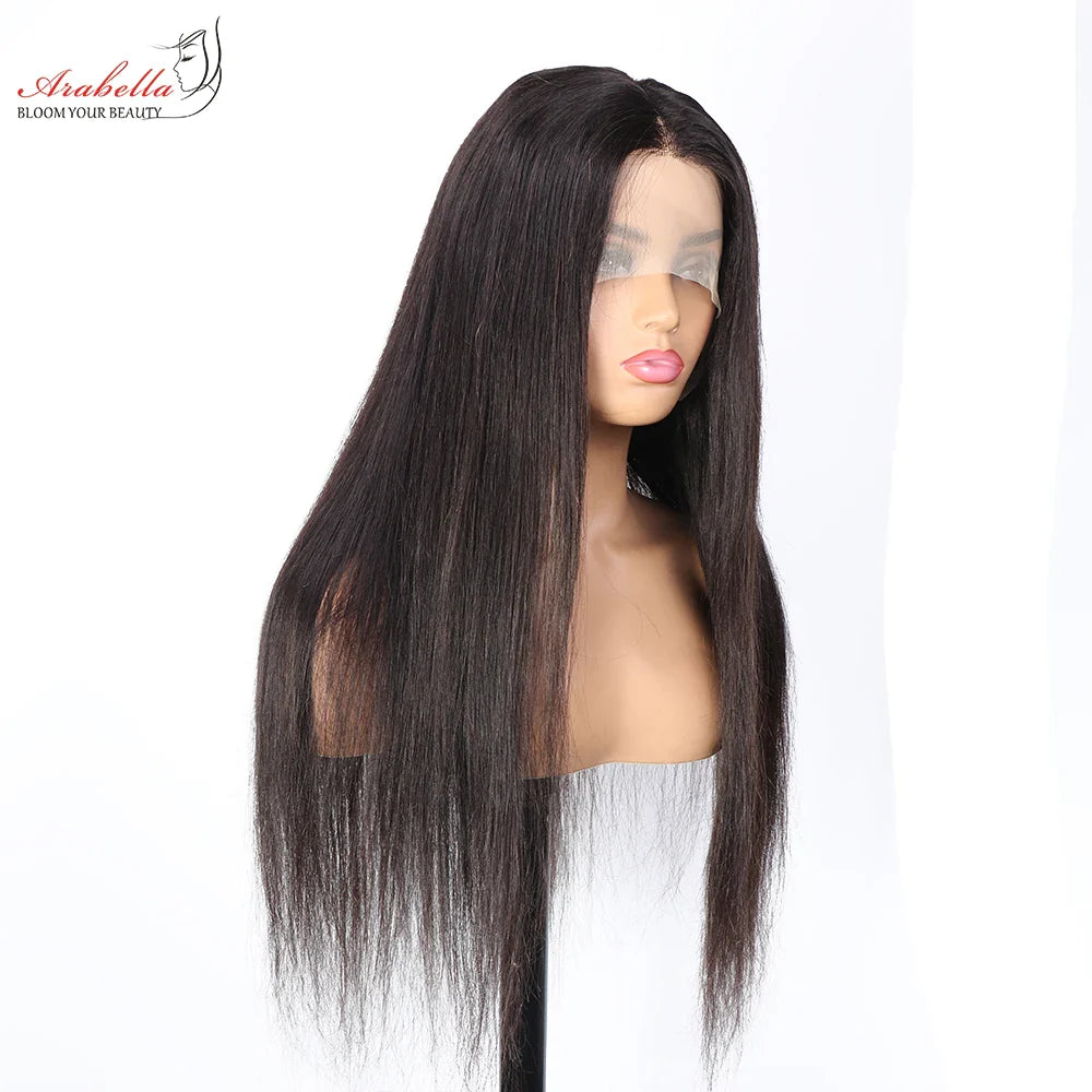 Blonde Hair Mix With Natural Black Hair Wig 100% Human Hair Wigs Arabella Remy 13x5x2 Transparent Lace Straight Hair WIg