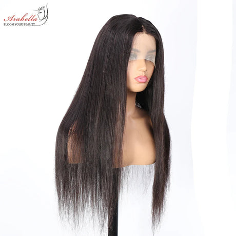 Blonde Hair Mix With Natural Black Hair Wig 100% Human Hair Wigs Arabella Remy 13x5x2 Transparent Lace Straight Hair WIg