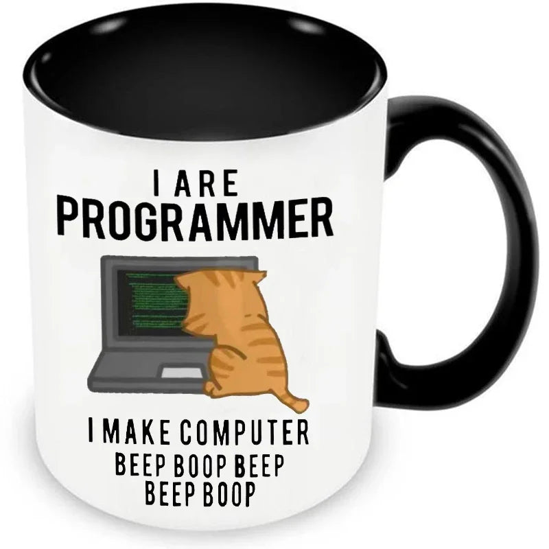 Engineer Mugs Computer Programmer Cups Programming Debugging Teaware Tea Coffee Coffeeware Geek Nerd Coworker Gift Coder Unicode