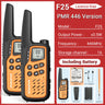 2Pack Baofeng MP25 PMR446/FRS Long Range Rechargeable Type-C Charge Mini Walkie Talkie With LCD Display Flashlight Two-way Radio