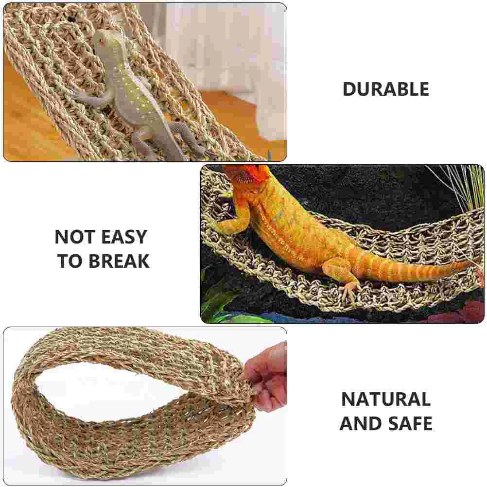 Lizard Hammock Terrarium Bedding-f- Sands & Substrates Tortoise Accessories Coconut Carpet Sea Grass Mat Chew