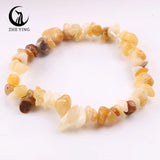 Stretch Natural 5-8mm Chips Bead Bracelet Healing Crystal Energy Fashion Jewelry for Women Men Girl Birthday Gift