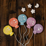 1 Set Newborn Photography Props Handmade Wool Felt Stars Moon Balloon Infant Baby Photo Studio Shooting Photography Accessories