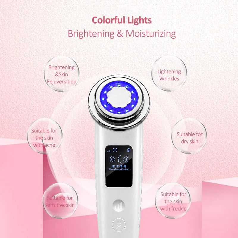 High Frequency Vibrating Skin Rejuvenation Microcurrent Anti Wrinkle Face Lifting Machine Beauty Device for Home Use