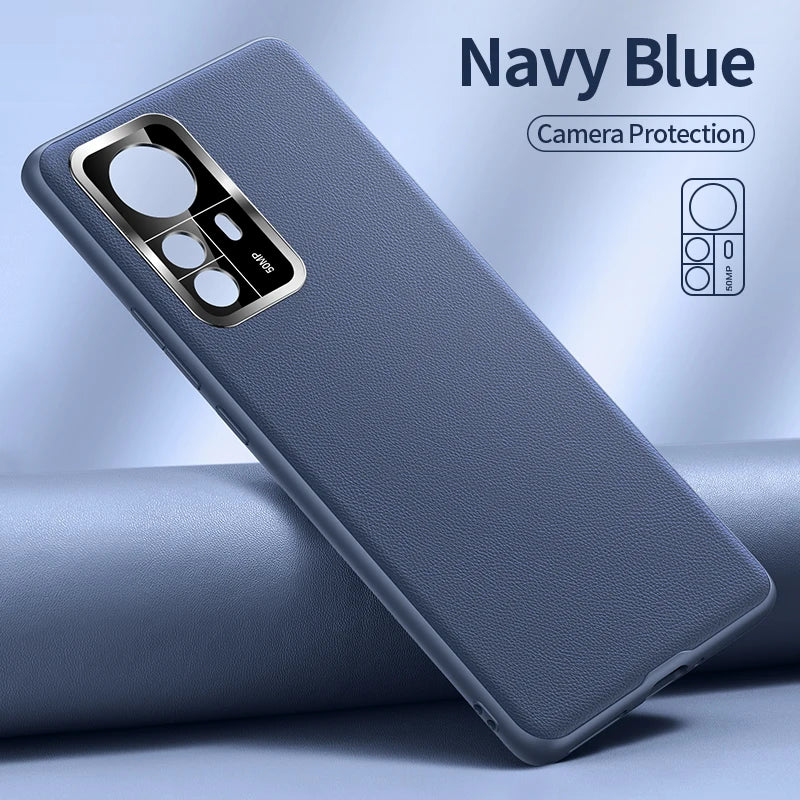 SmartDevil Original Leather Phone Case for Xiaomi Mi 12 13 Pro 12X 12S 11 Ultra Camera Protection Lens Protect Back Cover Airbag