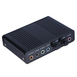 Professional USB Sound Card 6 Channel 5.1 Optical External Audio Card Converter CM6206 Chipset for Laptop Desktop