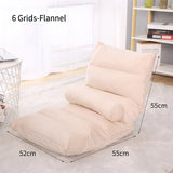 Portable Floor Chair Legless Tatami Chair with Back Support Home Bay Window Balcony Lazy Backrest Meditation Floor Seating Chair