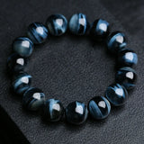 5A Royal Blue Tiger Eye Tiger Eye Beads Bracelets Men High Quality 6/8/10/12mm Natural Stone Bracelets for Women Fashion Jewelry