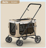 Bello Pet Strollers Folding Trolley Lightweight Pets Cat Carrier Cage Pet Gear Strollers for Small Dog Carrier Bag Trolley Case