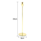 1 Set European Metal Candle Holder Exquisite Candlestick Candelabra Vintage Golden Wedding Decoration Home Living Room Decor