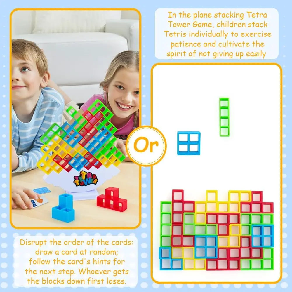 Balance Stacking Board Bricks Kids Adults Tower Block Toys for Family Parties Baby Girls montessori Puzzle Games Building blocks