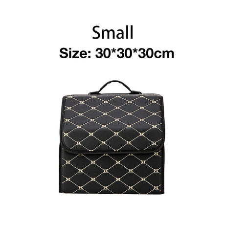 Folding Car Storage Box Large Capacity Auto Trunk Organizer Boxes Leather Waterproof Cars Stowing Tidying Multi-color Interior