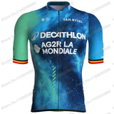 2024 AG2R Cycling Jersey Set Summer France Pro Team Cycling Clothing Men Road Bike Shirt Suit Bicycle Bib Shorts MTB Maillot